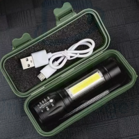 Water Resistant 3 in 1 Portable Rechargeable Outdoor Camping COB Torch